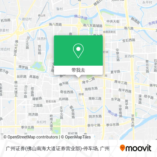 广州证券(佛山南海大道证券营业部)-停车场地图