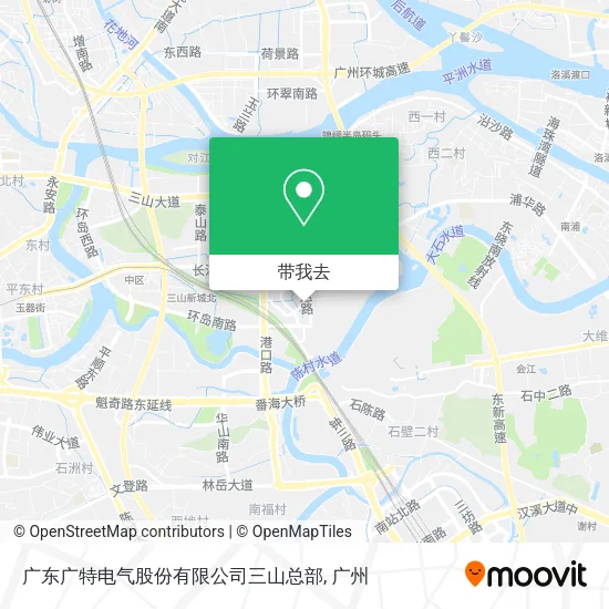 广东广特电气股份有限公司三山总部地图
