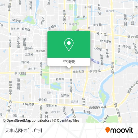 天丰花园-西门地图