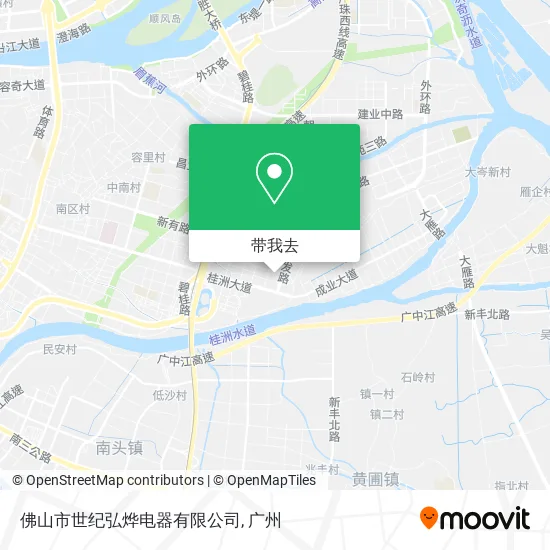 佛山市世纪弘烨电器有限公司地图