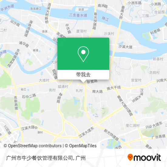 广州市牛少餐饮管理有限公司地图