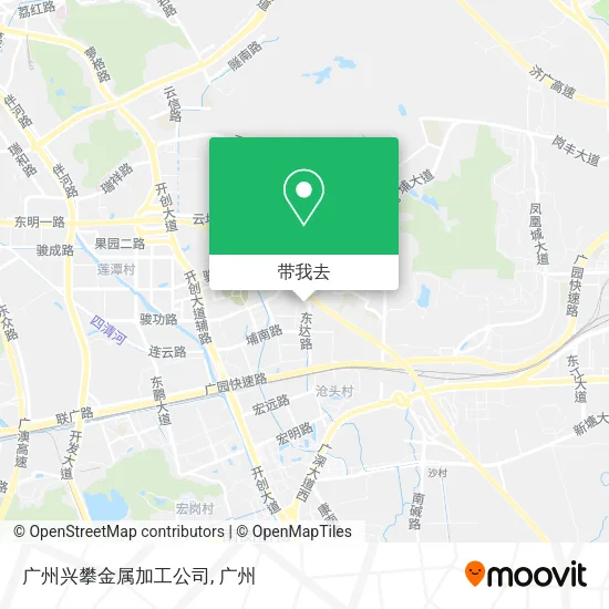 广州兴攀金属加工公司地图