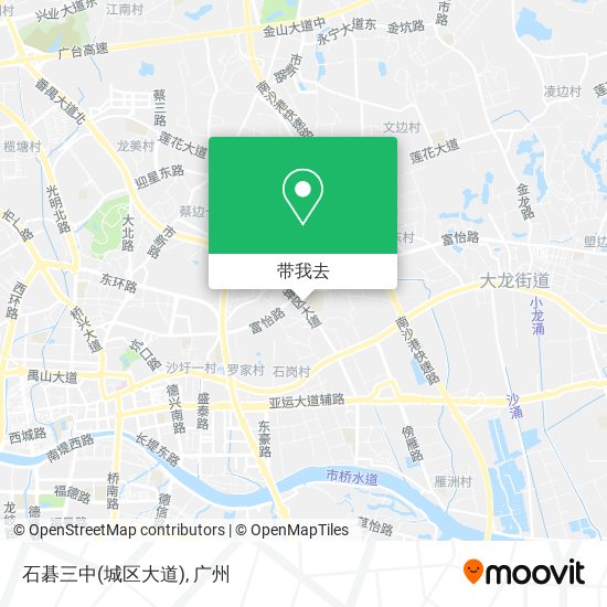 石碁三中(城区大道)地图