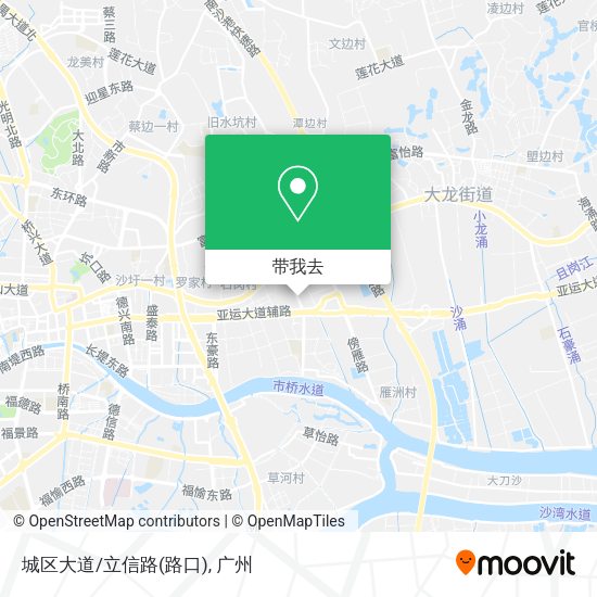 城区大道/立信路(路口)地图