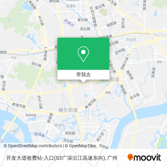 开发大道收费站-入口(S3广深沿江高速东向)地图