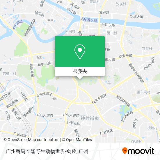 广州番禺长隆野生动物世界-剑羚地图