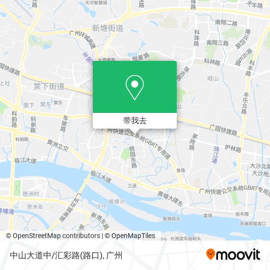中山大道中/汇彩路(路口)地图