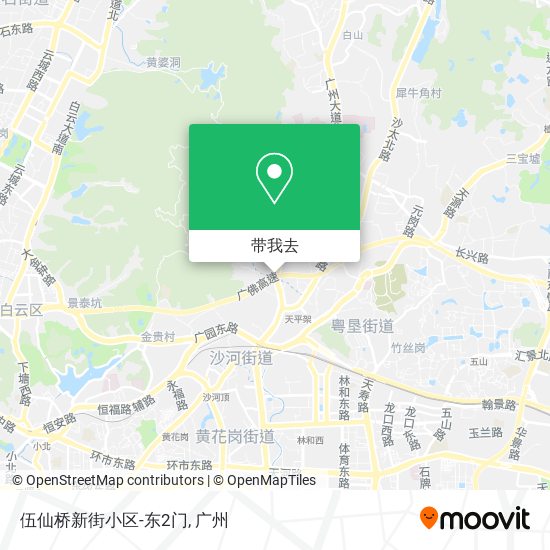 伍仙桥新街小区-东2门地图
