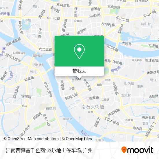 江南西恒基千色商业街-地上停车场地图