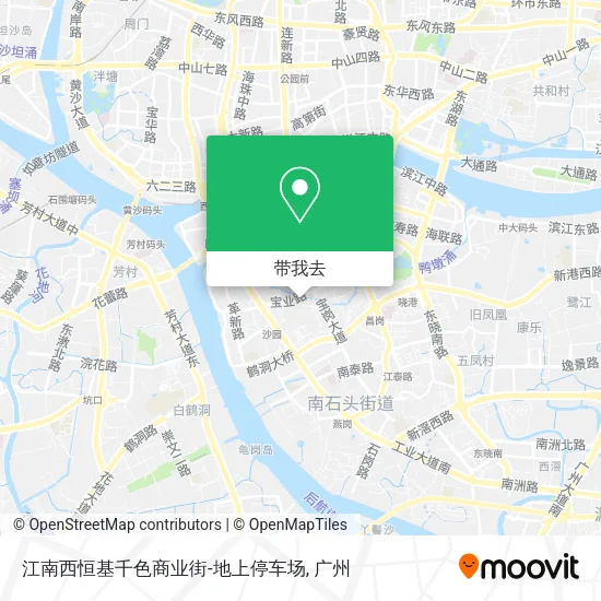 江南西恒基千色商业街-地上停车场地图