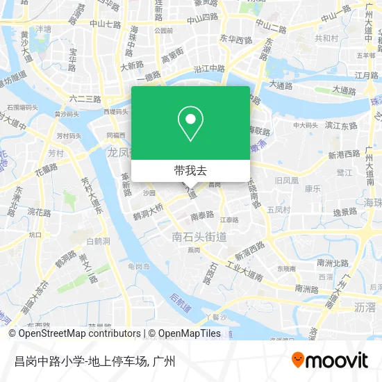 昌岗中路小学-地上停车场地图