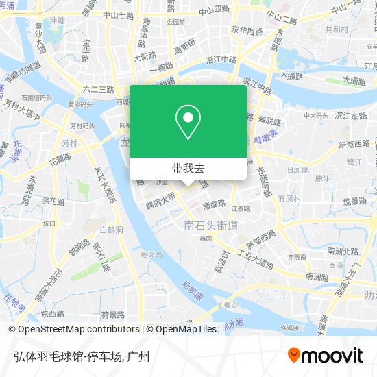 弘体羽毛球馆-停车场地图