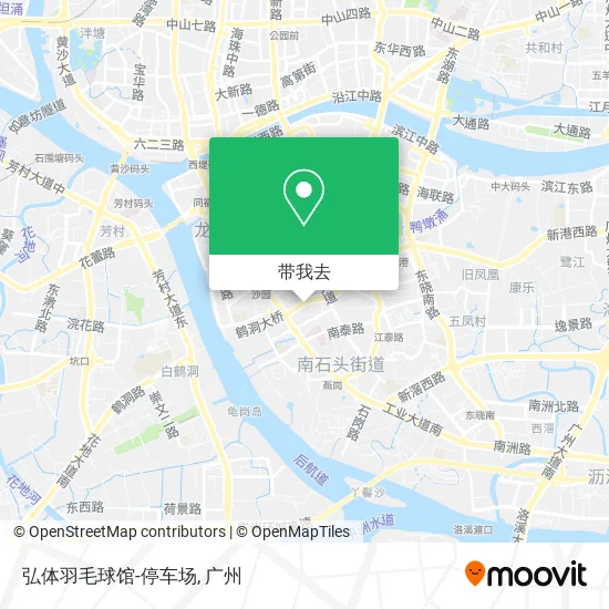 弘体羽毛球馆-停车场地图