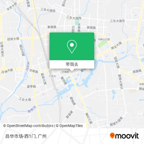 昌华市场-西1门地图
