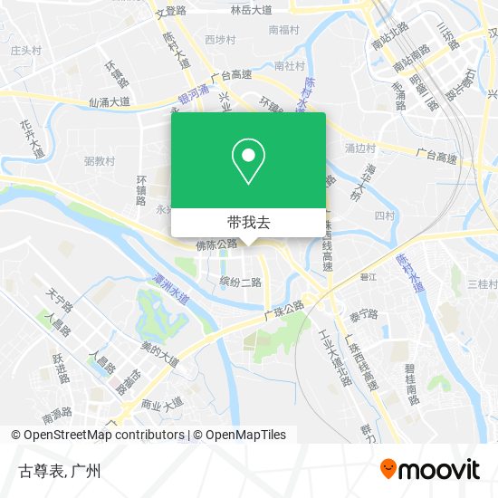 古尊表地图