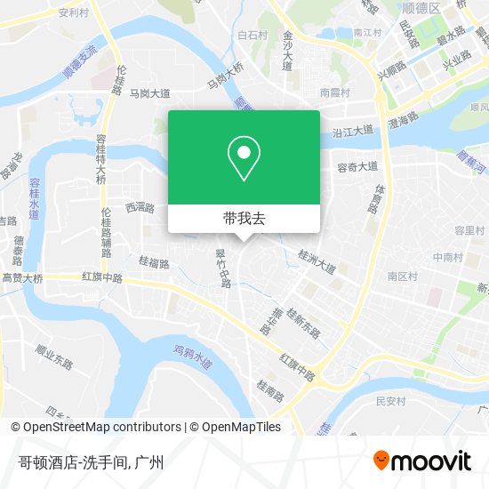 哥顿酒店-洗手间地图