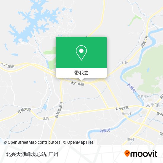 北兴天湖峰境总站地图