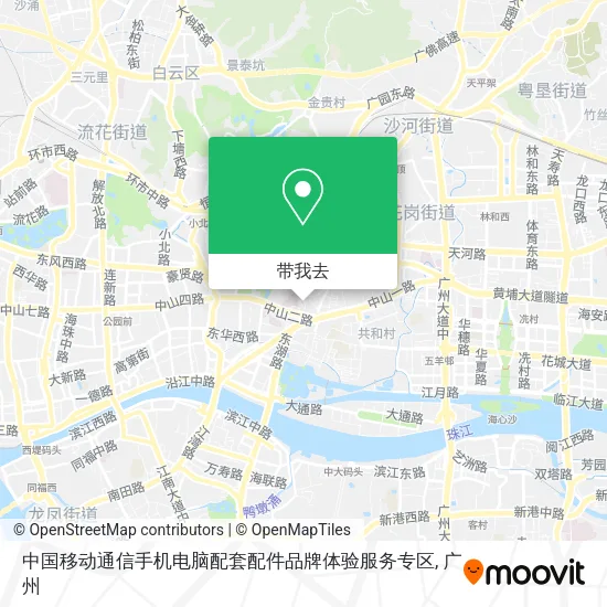 中国移动通信手机电脑配套配件品牌体验服务专区地图