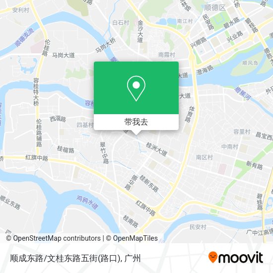 顺成东路/文桂东路五街(路口)地图
