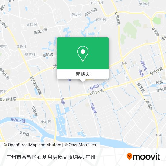 广州市番禺区石基启洪废品收购站地图