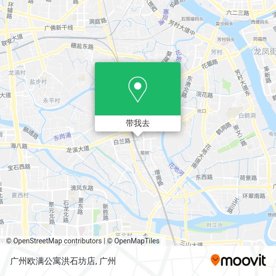 广州欧满公寓洪石坊店地图