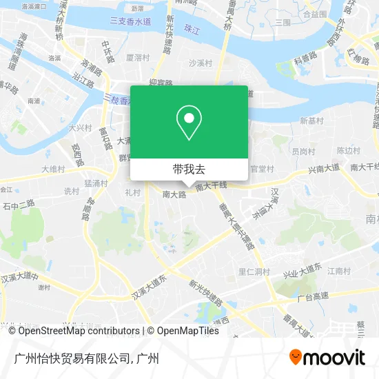 广州怡快贸易有限公司地图