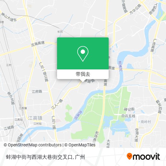 蚌湖中街与西湖大巷街交叉口地图