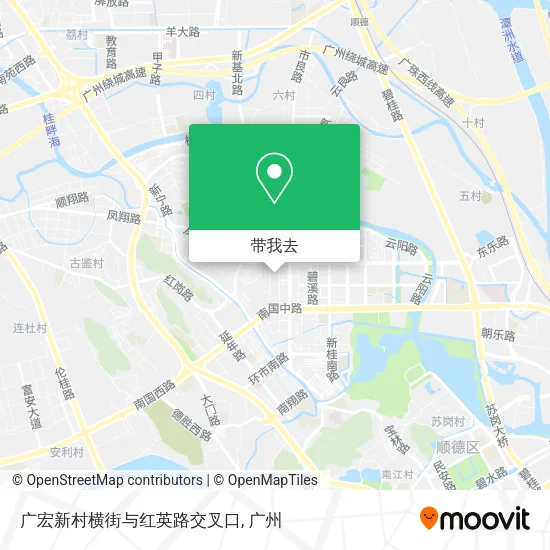 广宏新村横街与红英路交叉口地图