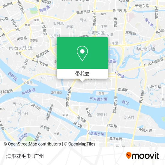 海浪花毛巾地图