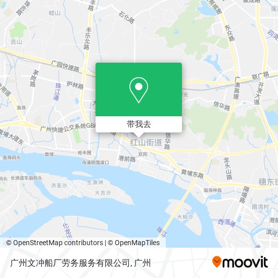 广州文冲船厂劳务服务有限公司地图
