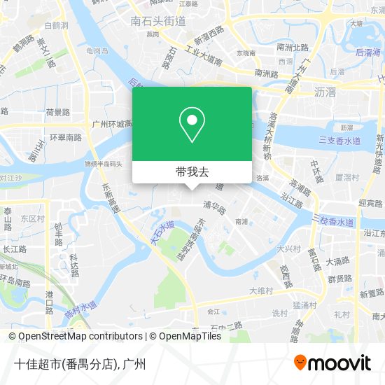十佳超市(番禺分店)地图