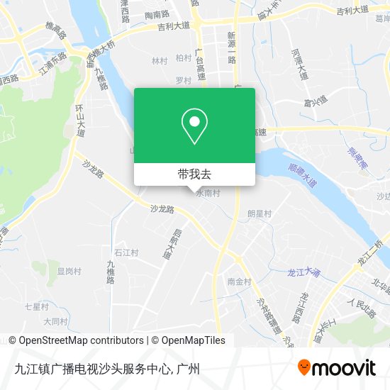九江镇广播电视沙头服务中心地图