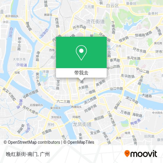 晚红新街-南门地图
