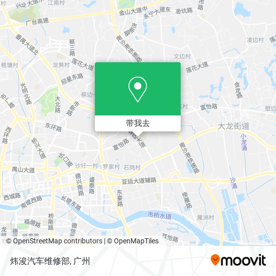 炜浚汽车维修部地图