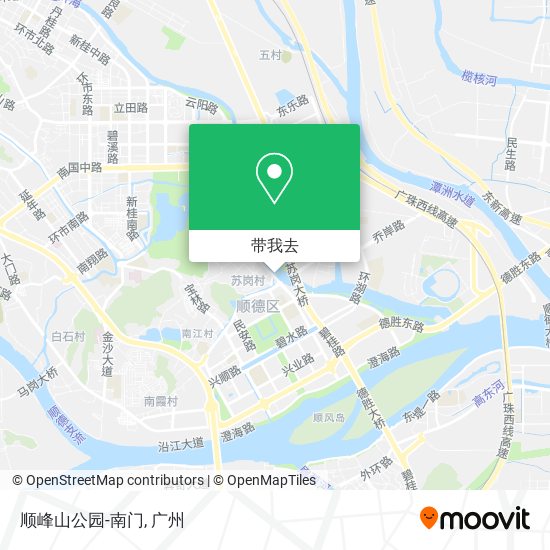 顺峰山公园-南门地图