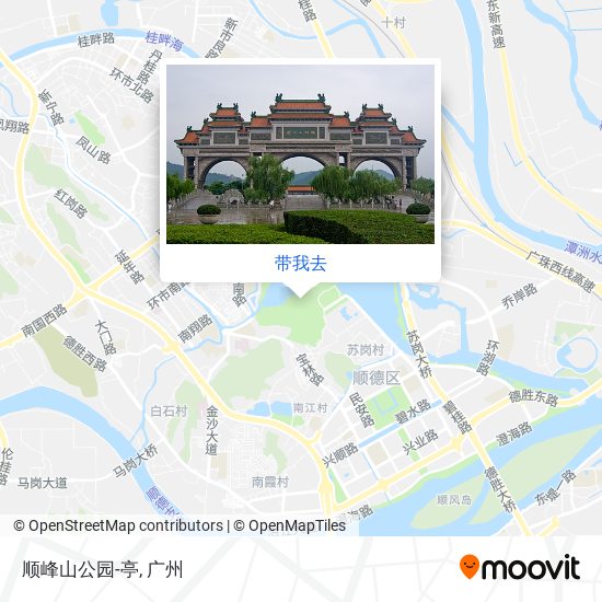 顺峰山公园-亭地图