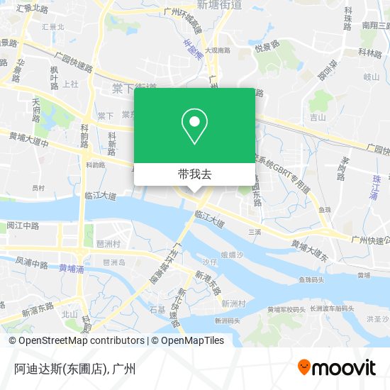 阿迪达斯(东圃店)地图