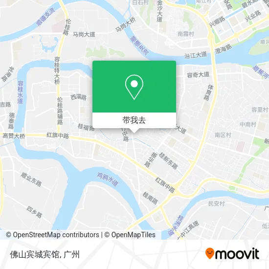 佛山宾城宾馆地图
