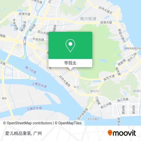 爱儿精品童装地图