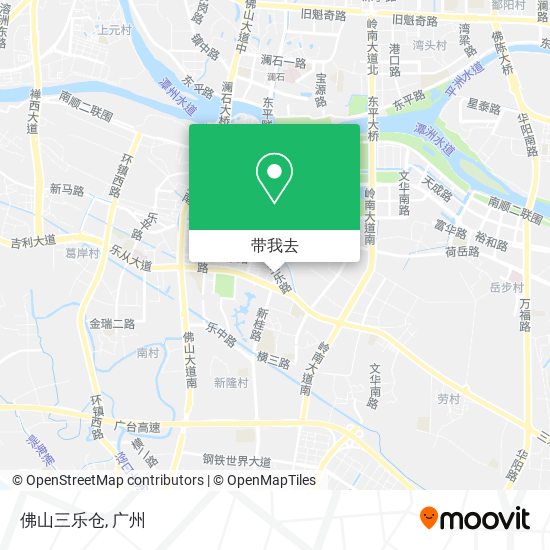 佛山三乐仓地图