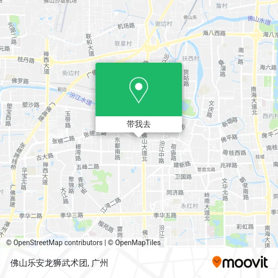 佛山乐安龙狮武术团地图