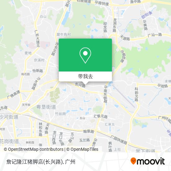 詹记隆江猪脚店(长兴路)地图