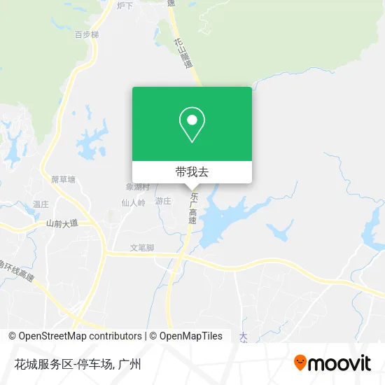 花城服务区-停车场地图