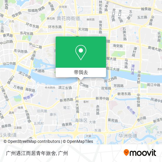 广州遇江而居青年旅舍地图