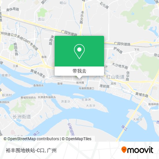 裕丰围地铁站-C口地图