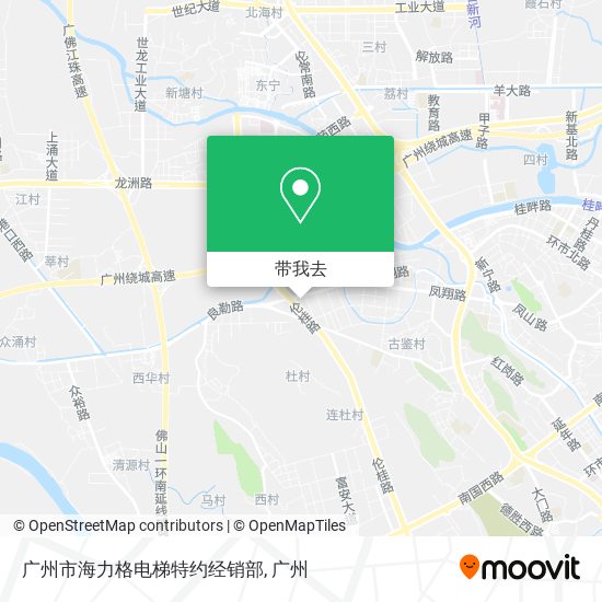 广州市海力格电梯特约经销部地图