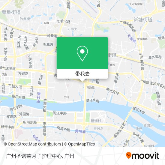 广州圣诺莱月子护理中心地图