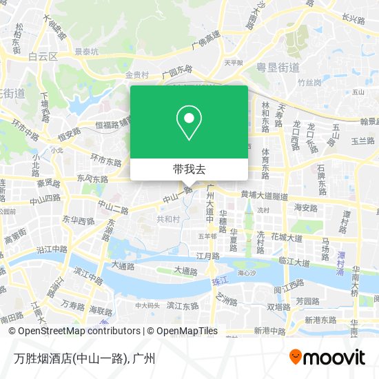 万胜烟酒店(中山一路)地图
