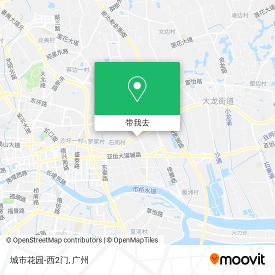 城市花园-西2门地图