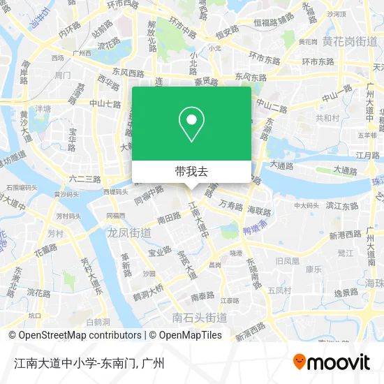 江南大道中小学-东南门地图